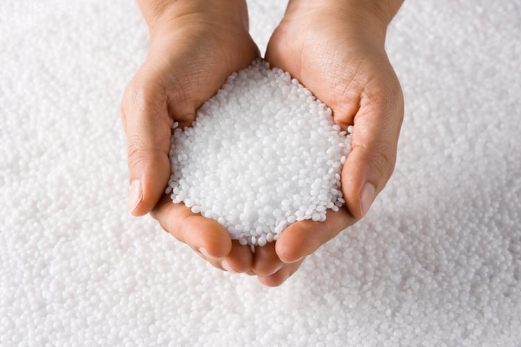 Hand with pellets