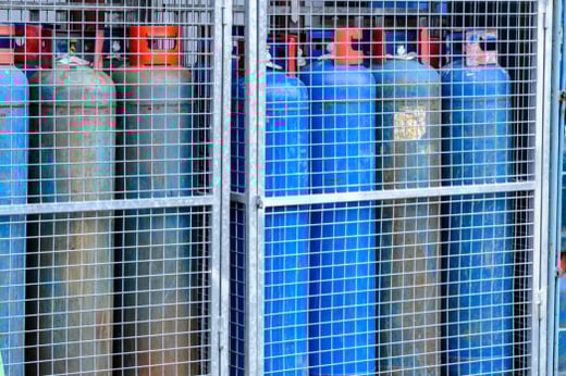 gas cylinder storage