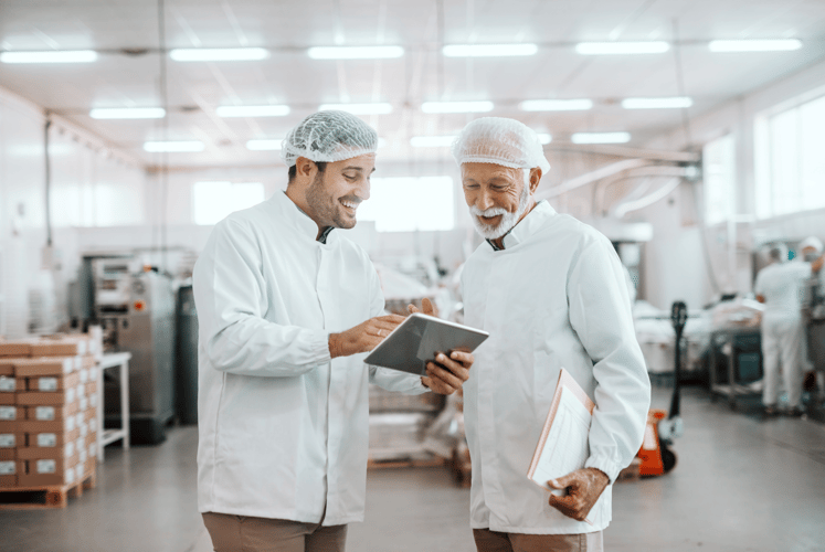 Food plant workers