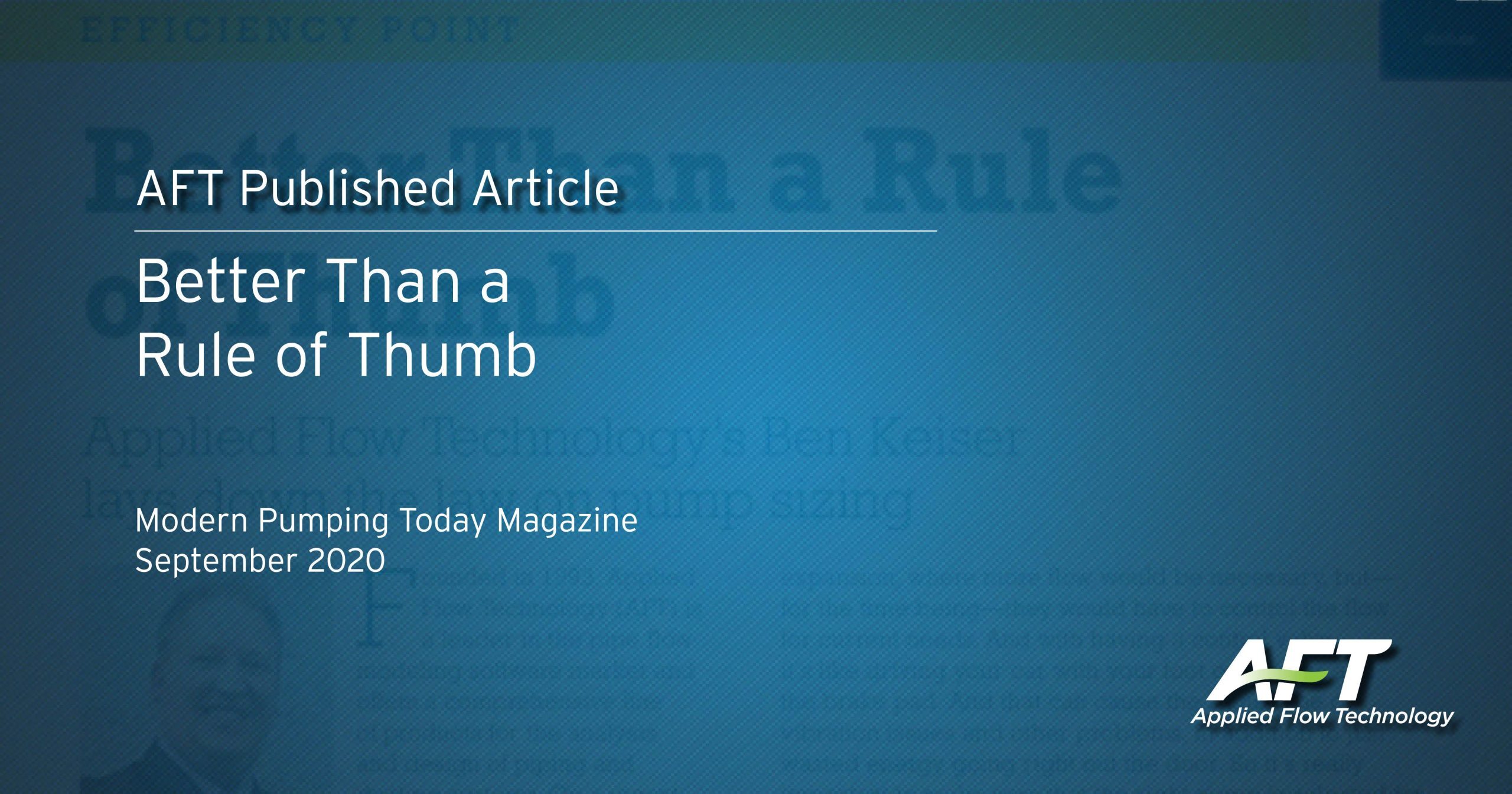 Better than a Rule of Thumb