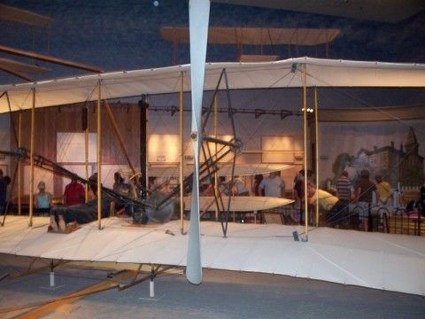 Wright Flyer in the Smithsonian National Air and Space Museum