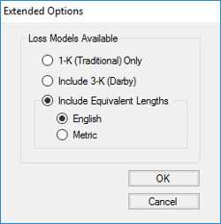 Figure 2 - Equivalent Lengths can be activated through the 