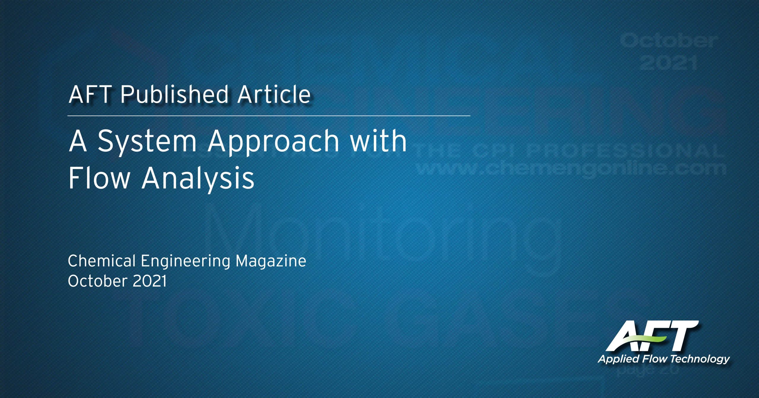 Chemical Engineering System Flow Analysis