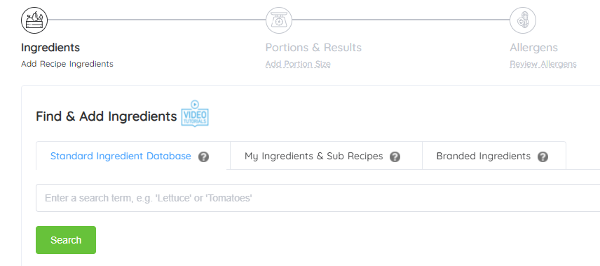 Ingredient Databases