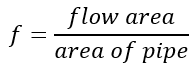 flow area eqn flow area eqn