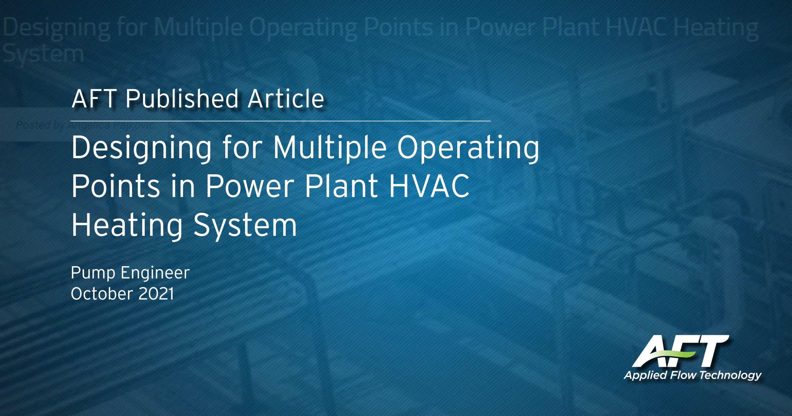 Pump Engineer Designing for Multiple Operating Points