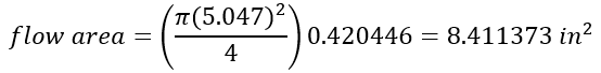 subbed flow area subbed flow area