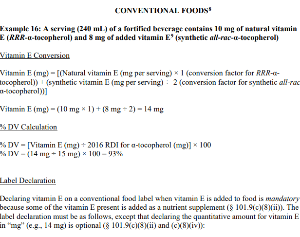 food labeling requirements