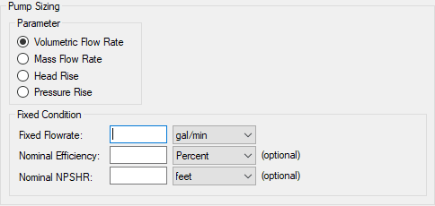 Figure 4: Centrifugal Pump Sizing 