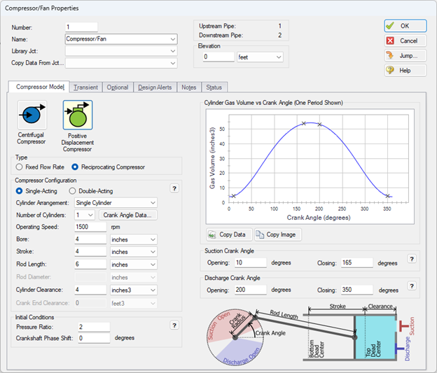 reciprocating compressor configuration