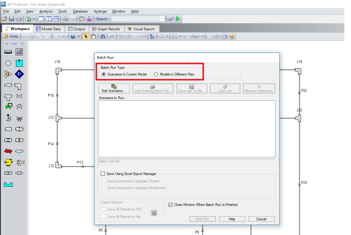 Figure 2: AFT Fathom – Batch Run 