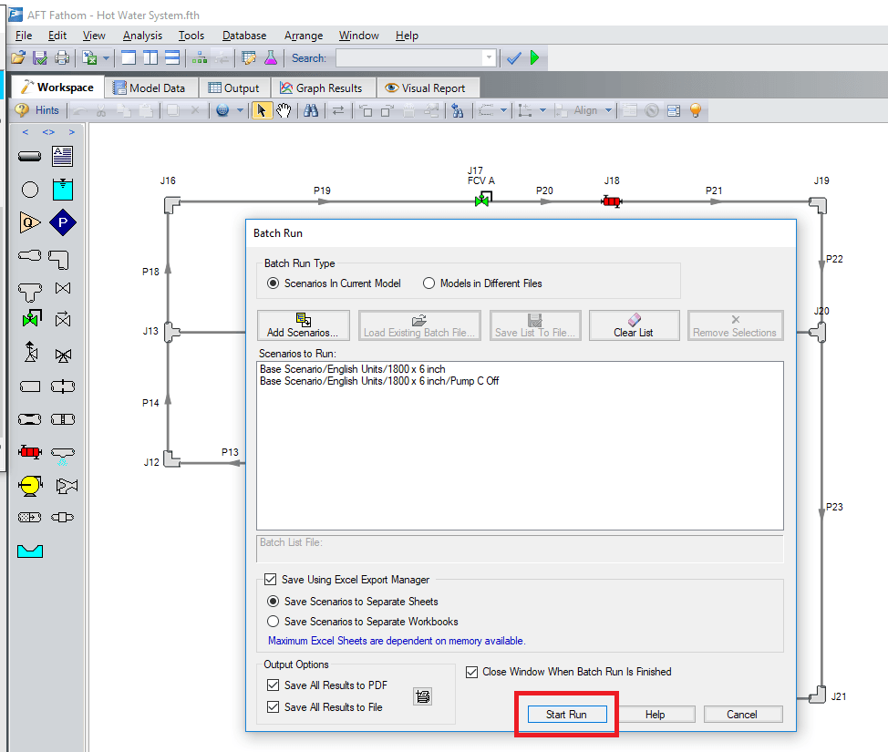 Figure 7: AFT Fathom – Batch Run 