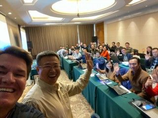 Richard Wang and Trey Walters at China Workshop