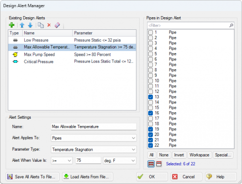 AFT Design Alert Manager.